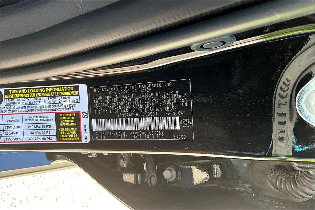 used 2026 Toyota Camry car, priced at $35,236