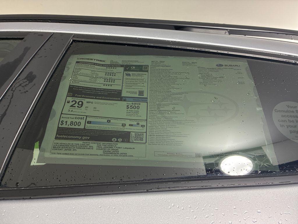 new 2025 Subaru Crosstrek car, priced at $34,299