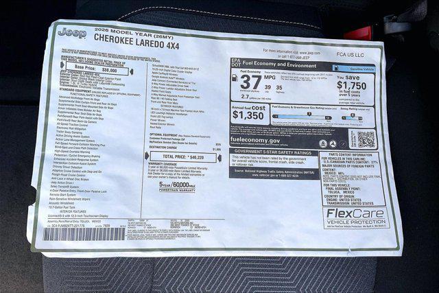 new 2026 Jeep Cherokee car, priced at $36,850