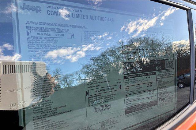 new 2026 Jeep Compass car, priced at $35,551