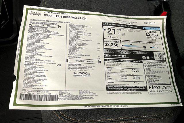 new 2026 Jeep Wrangler car, priced at $51,101