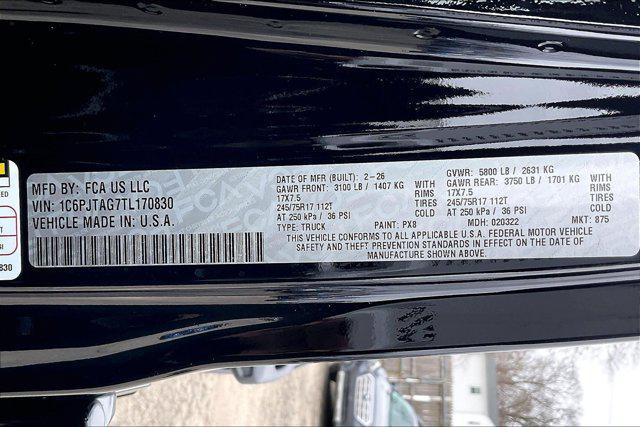 new 2026 Jeep Gladiator car, priced at $48,724