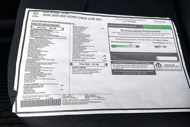 new 2026 Ram 3500 car, priced at $69,807