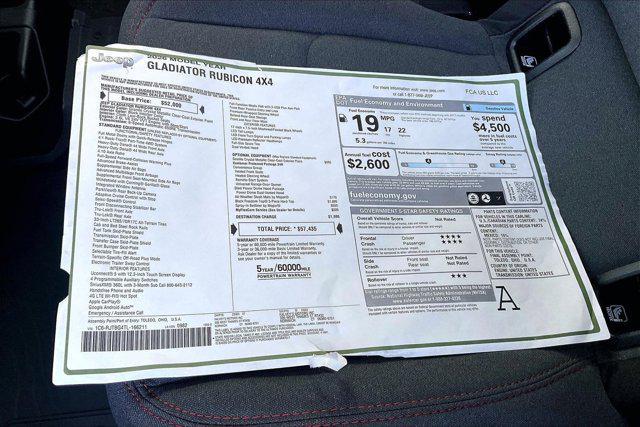 new 2026 Jeep Gladiator car, priced at $54,144