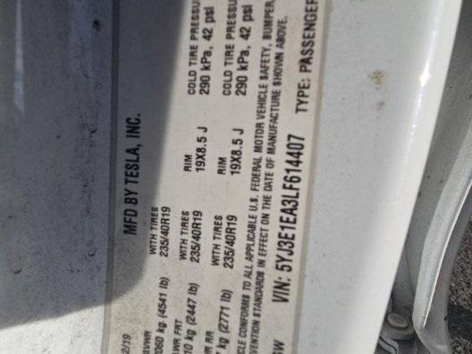 used 2020 Tesla Model 3 car, priced at $19,995