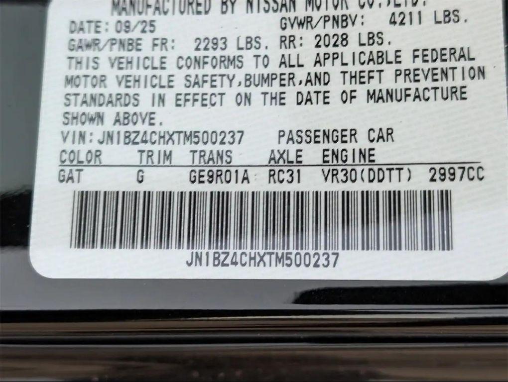 new 2026 Nissan Z car, priced at $63,638