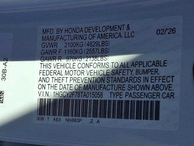new 2026 Honda Accord Hybrid car, priced at $37,145