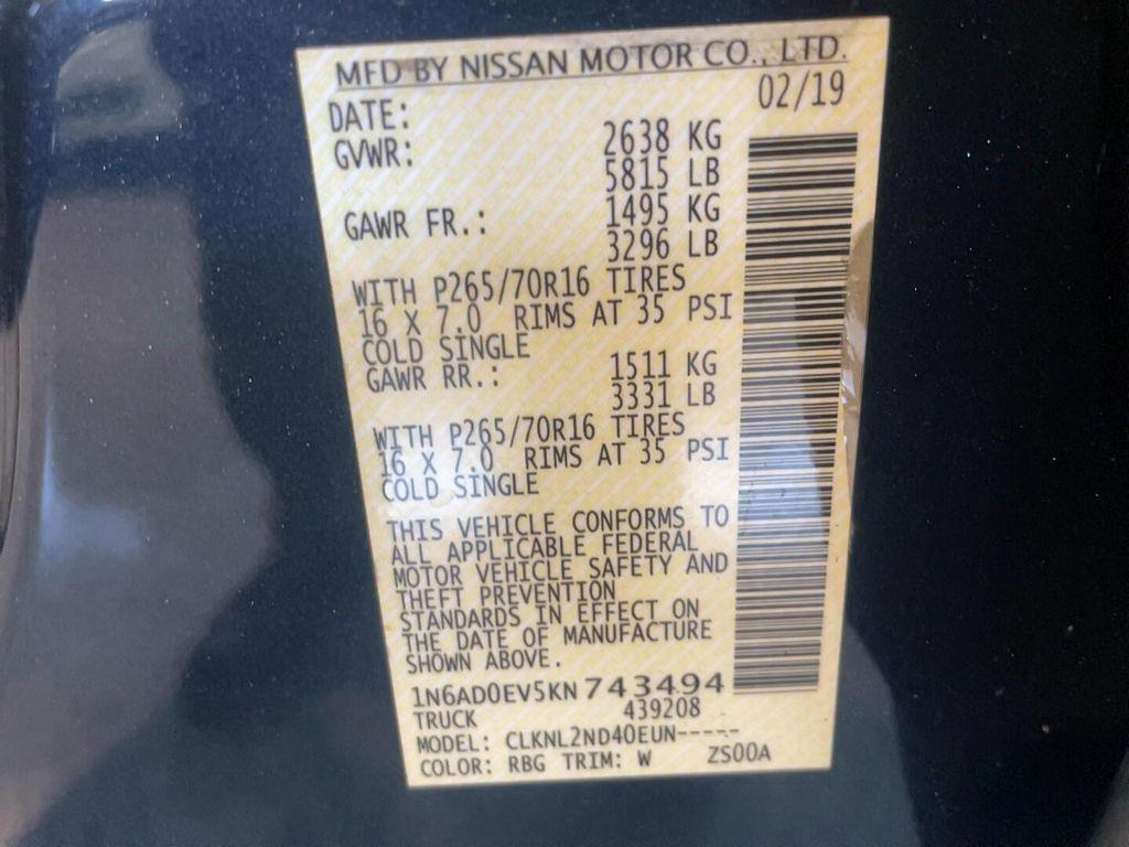 used 2019 Nissan Frontier car, priced at $19,991