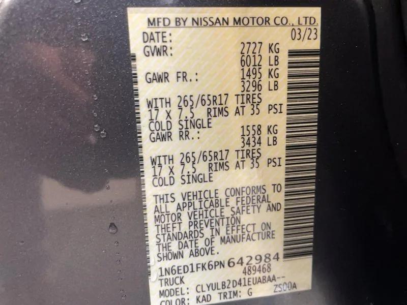 used 2023 Nissan Frontier car, priced at $34,991