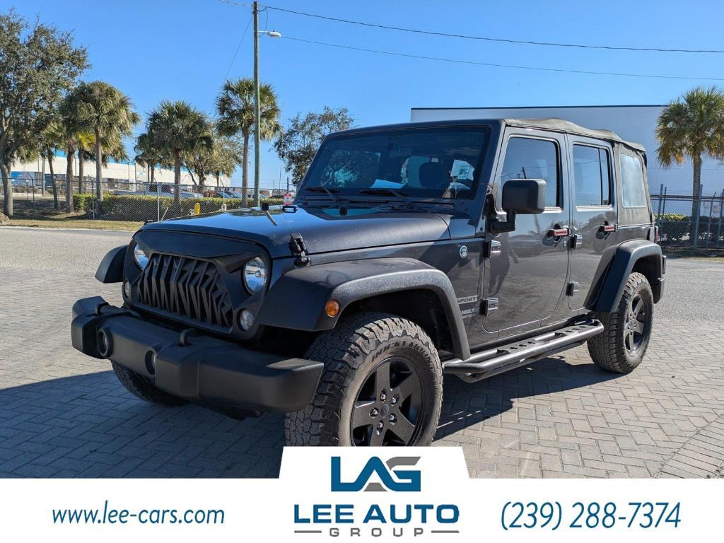 used 2017 Jeep Wrangler Unlimited car, priced at $15,000