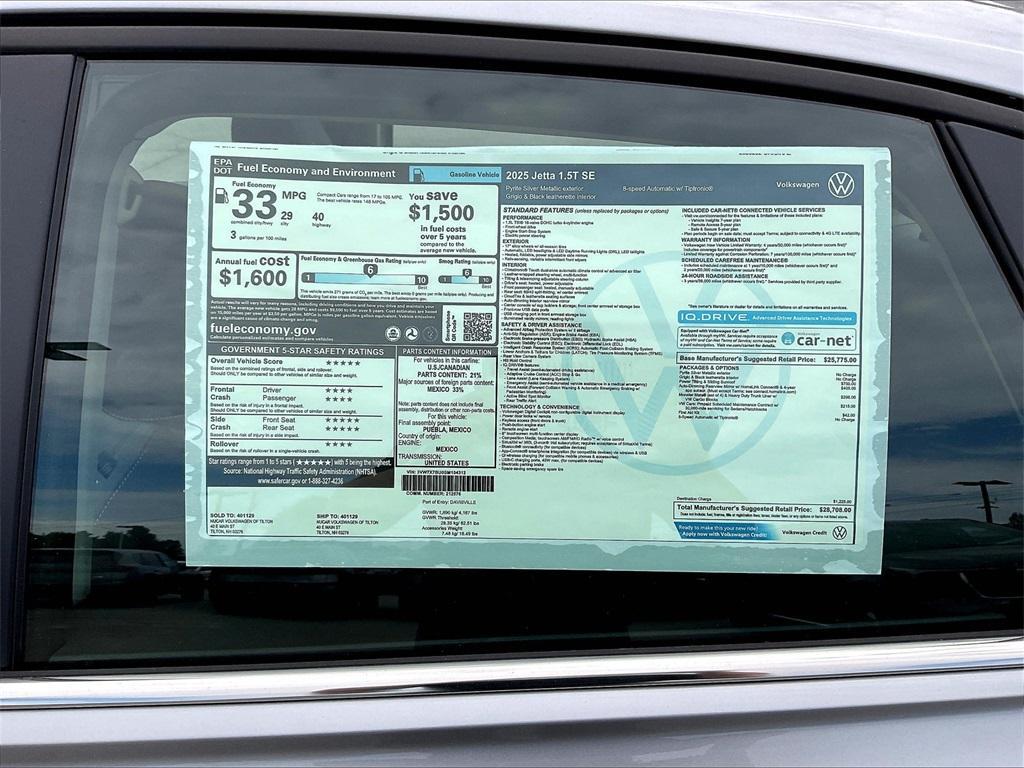 new 2025 Volkswagen Jetta car, priced at $26,185