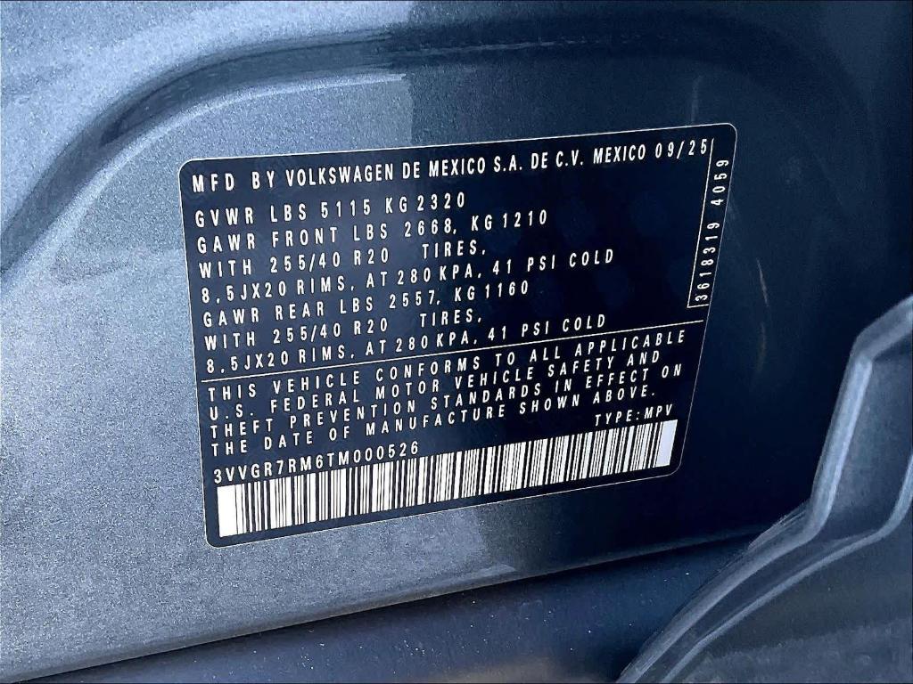 new 2026 Volkswagen Tiguan car, priced at $39,139