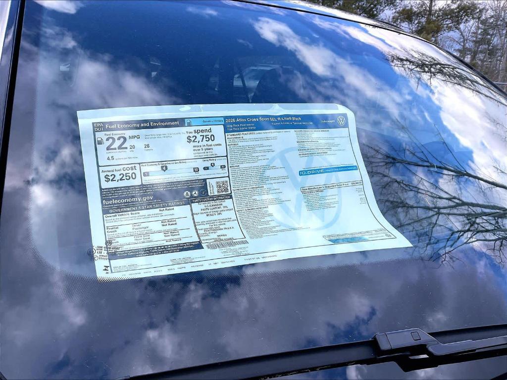 new 2026 Volkswagen Atlas Cross Sport car, priced at $48,841