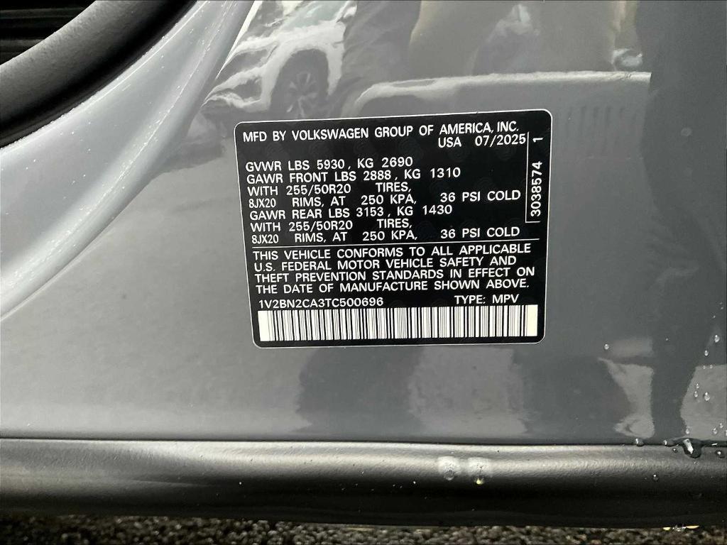 new 2026 Volkswagen Atlas car, priced at $48,482