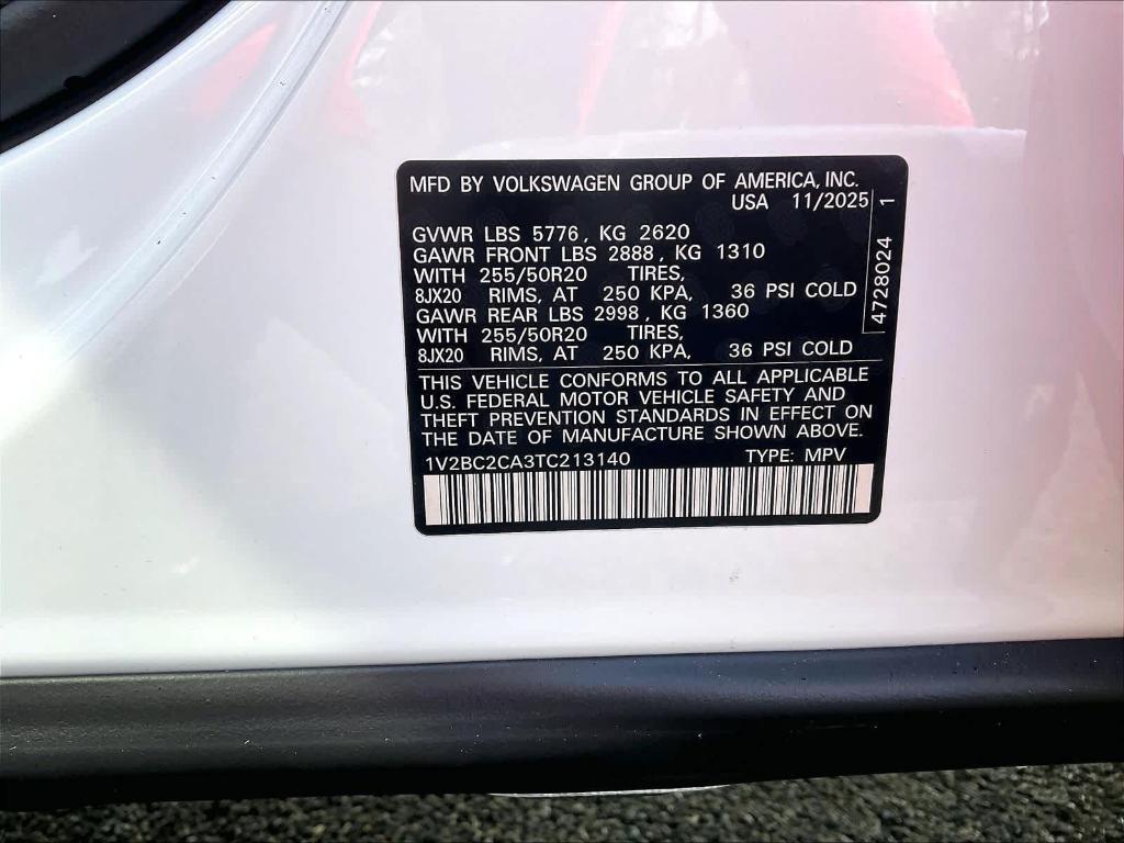 new 2026 Volkswagen Atlas Cross Sport car, priced at $47,577