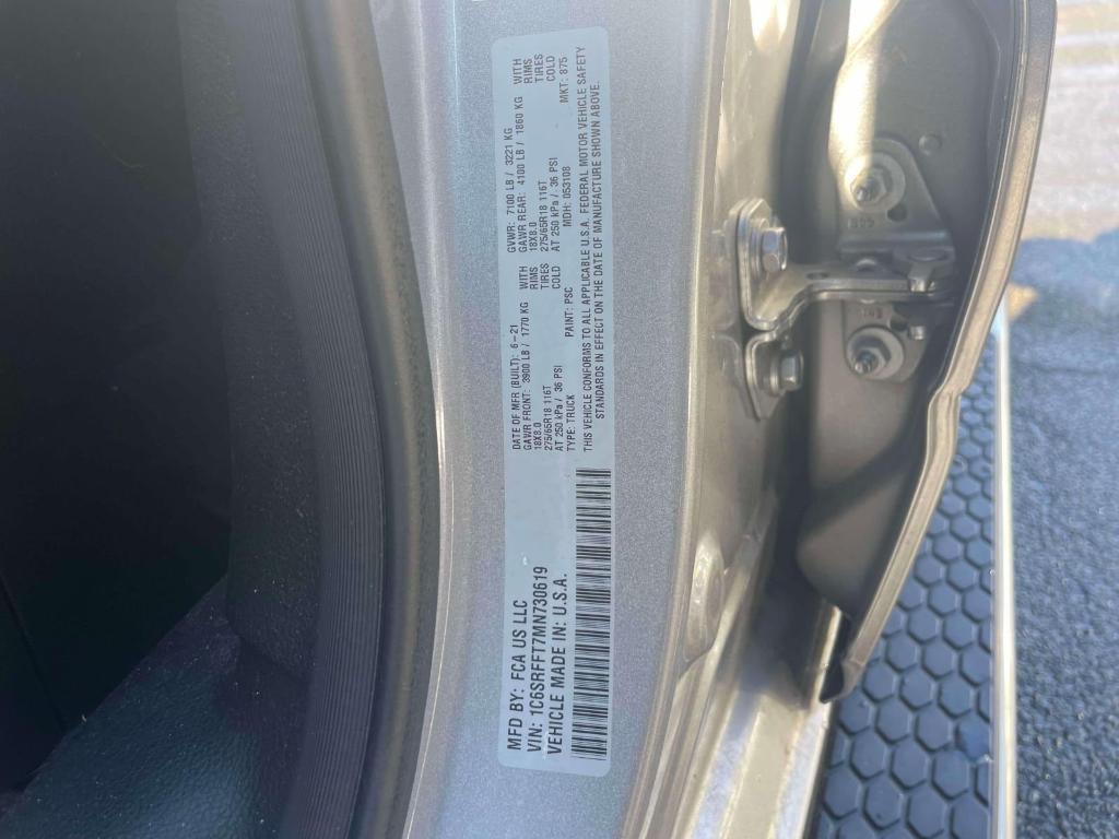 used 2021 Ram 1500 car, priced at $32,588