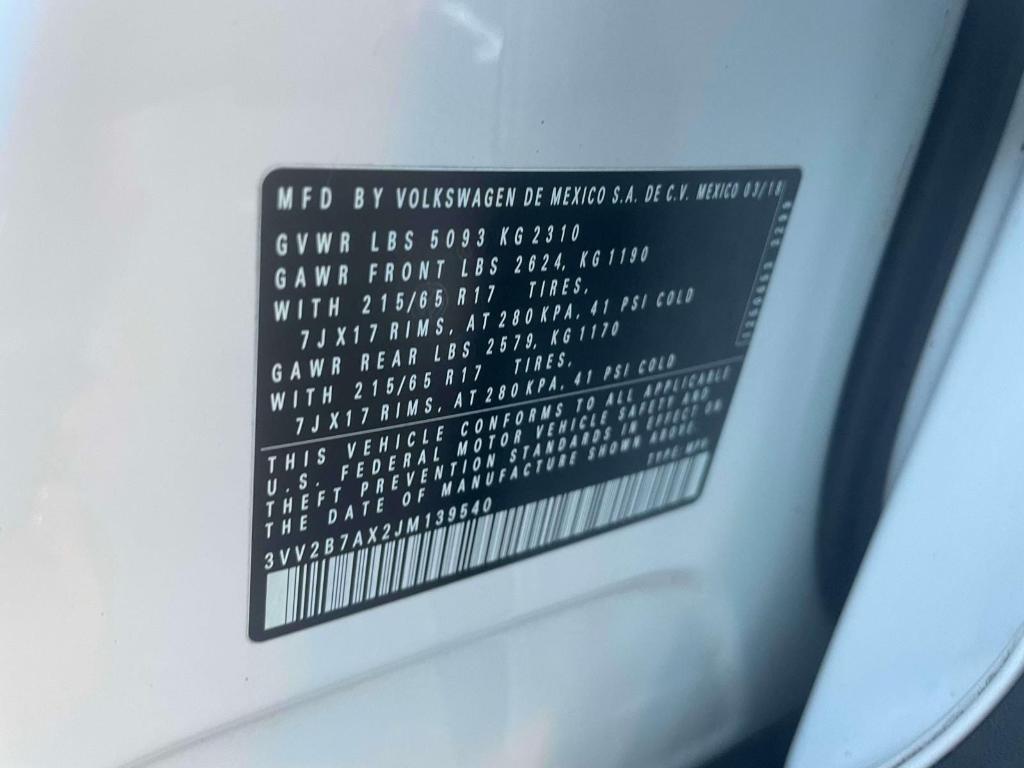 used 2018 Volkswagen Tiguan car, priced at $13,595