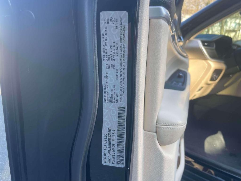 used 2022 Jeep Grand Cherokee L car, priced at $30,409