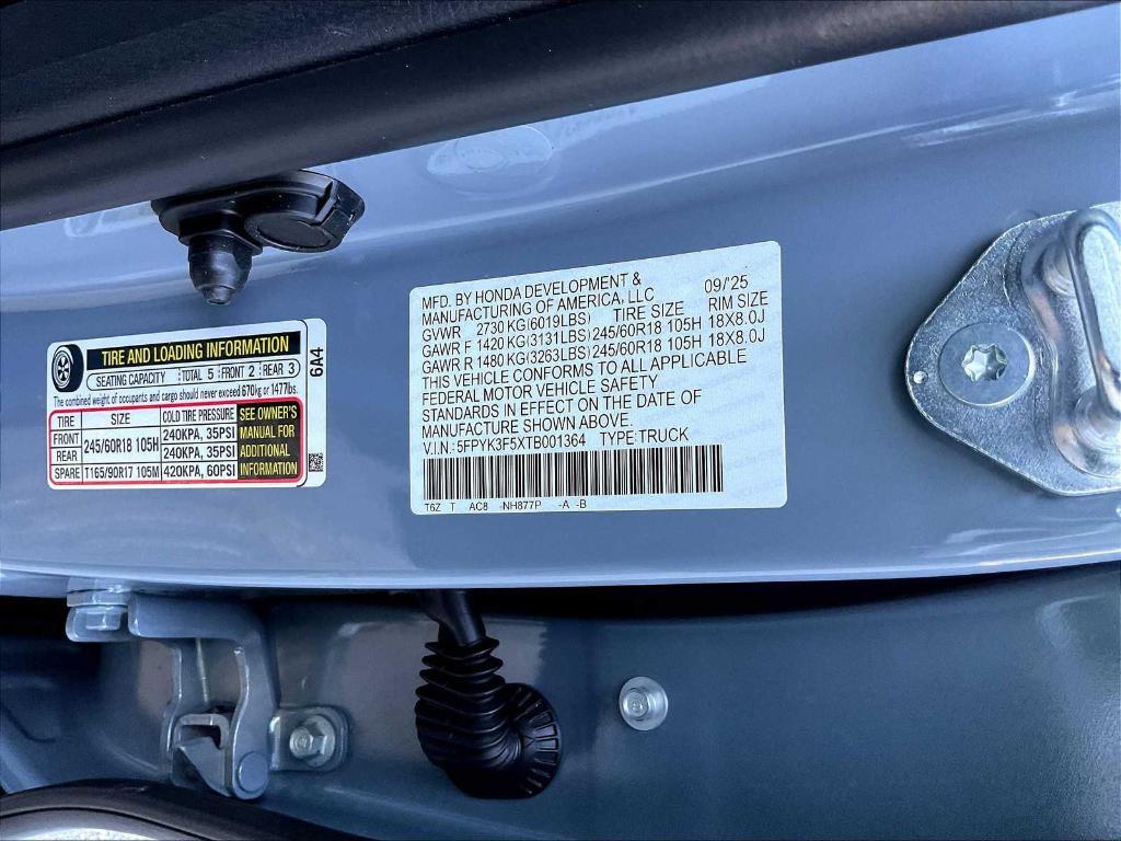 new 2026 Honda Ridgeline car, priced at $45,345