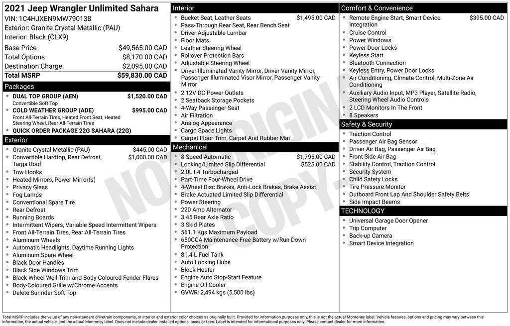 used 2021 Jeep Wrangler Unlimited car, priced at $33,249