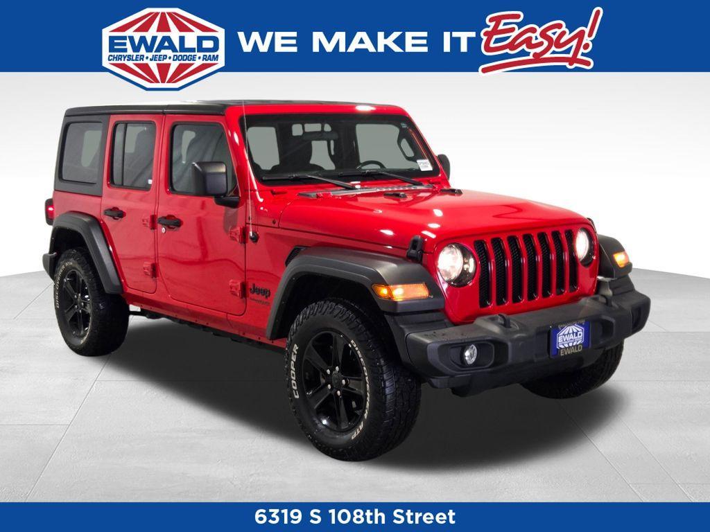 used 2021 Jeep Wrangler Unlimited car, priced at $25,750