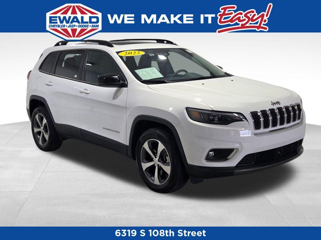 used 2022 Jeep Cherokee car, priced at $24,500