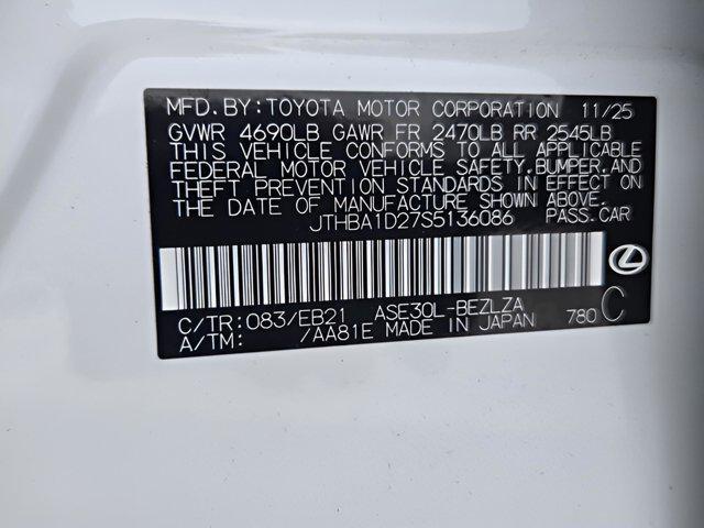 new 2025 Lexus IS 300 car, priced at $45,953