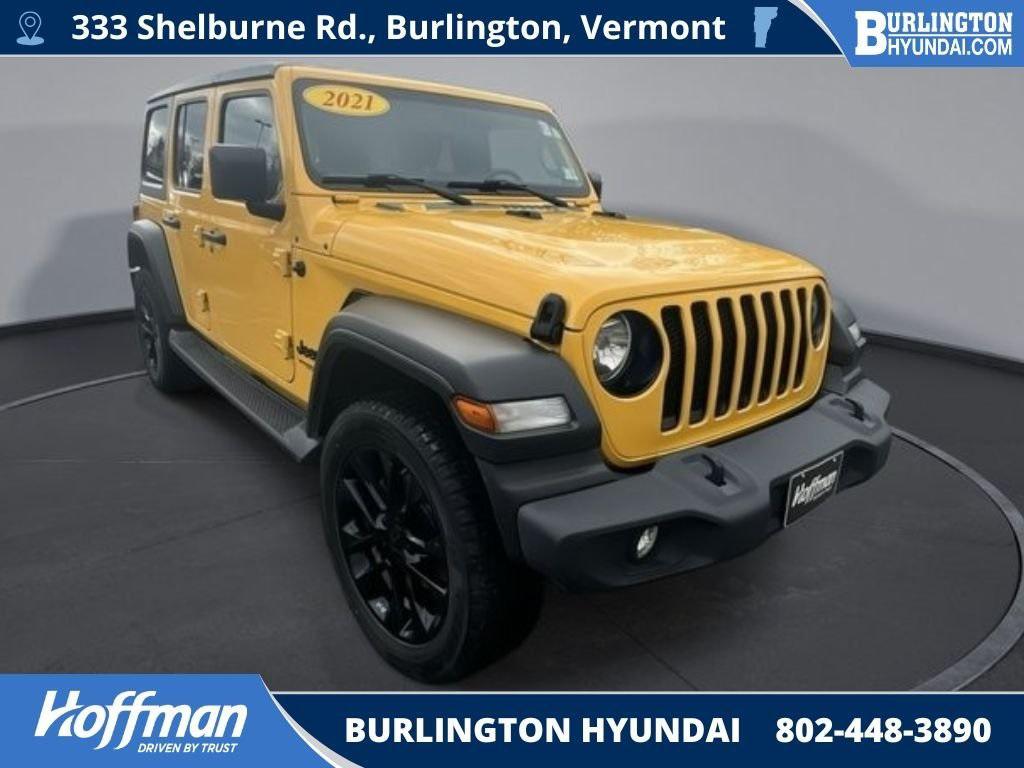 used 2021 Jeep Wrangler Unlimited car, priced at $25,332