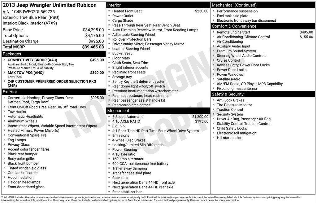 used 2013 Jeep Wrangler Unlimited car, priced at $21,199