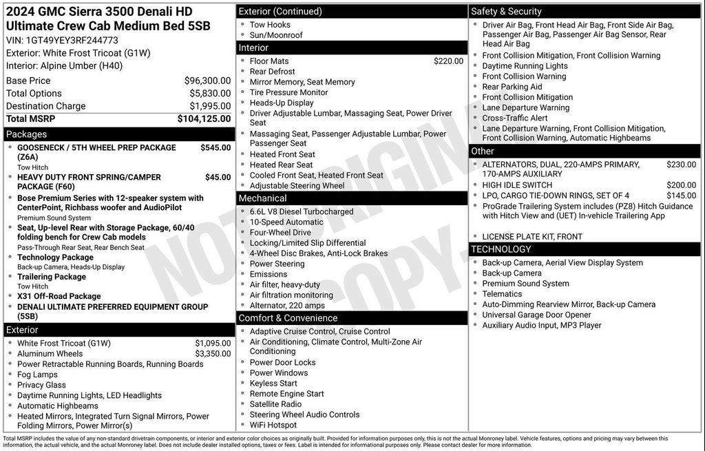 used 2024 GMC Sierra 3500 car, priced at $84,988