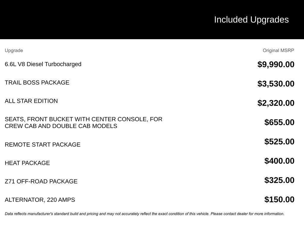 new 2026 Chevrolet Silverado 3500 car, priced at $71,540