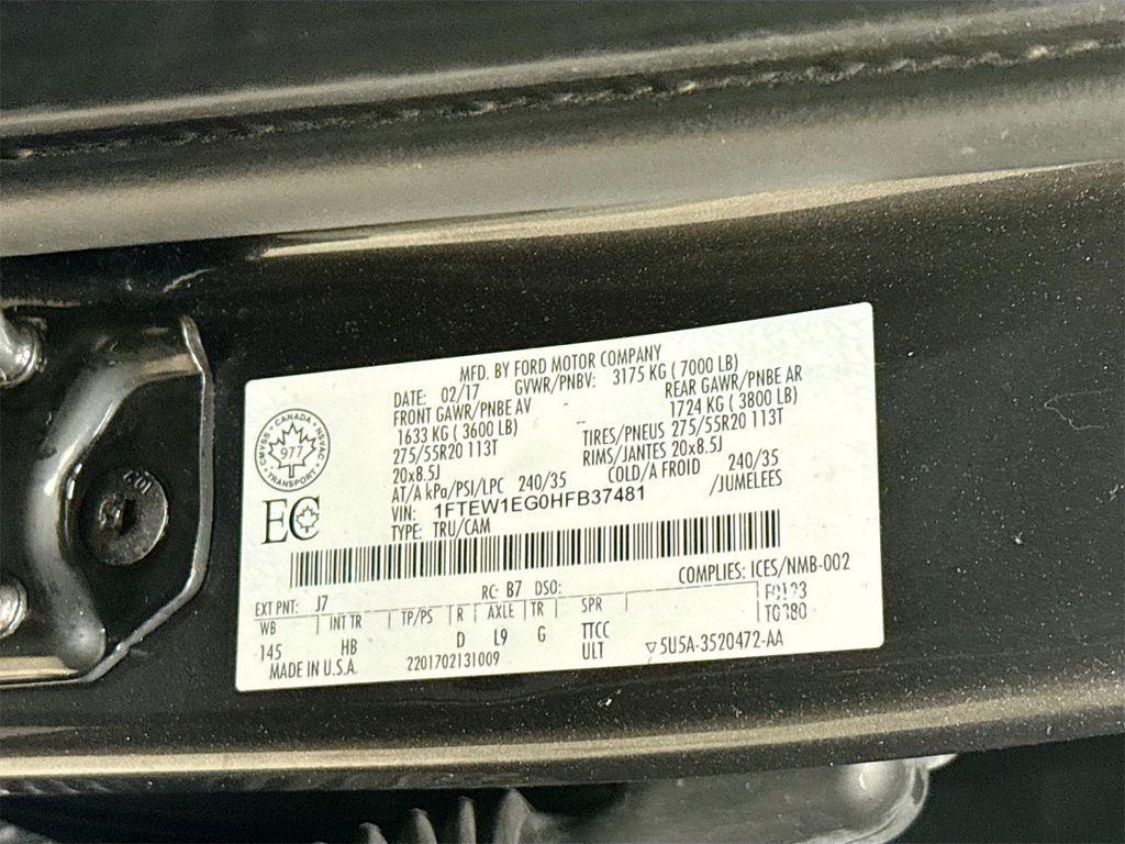 used 2017 Ford F-150 car, priced at $27,777