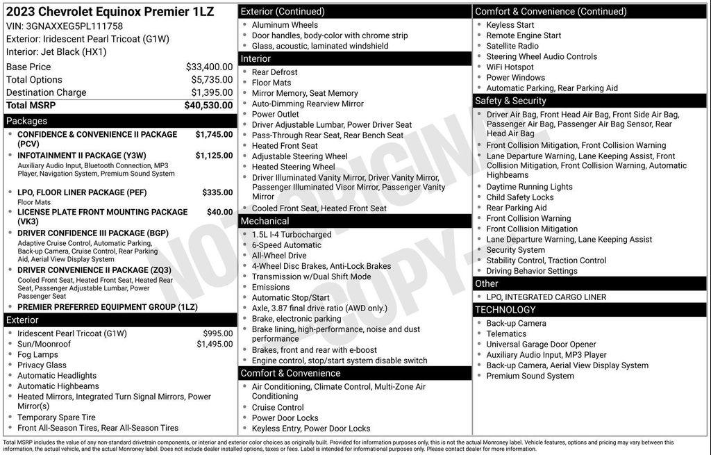 used 2023 Chevrolet Equinox car, priced at $23,800