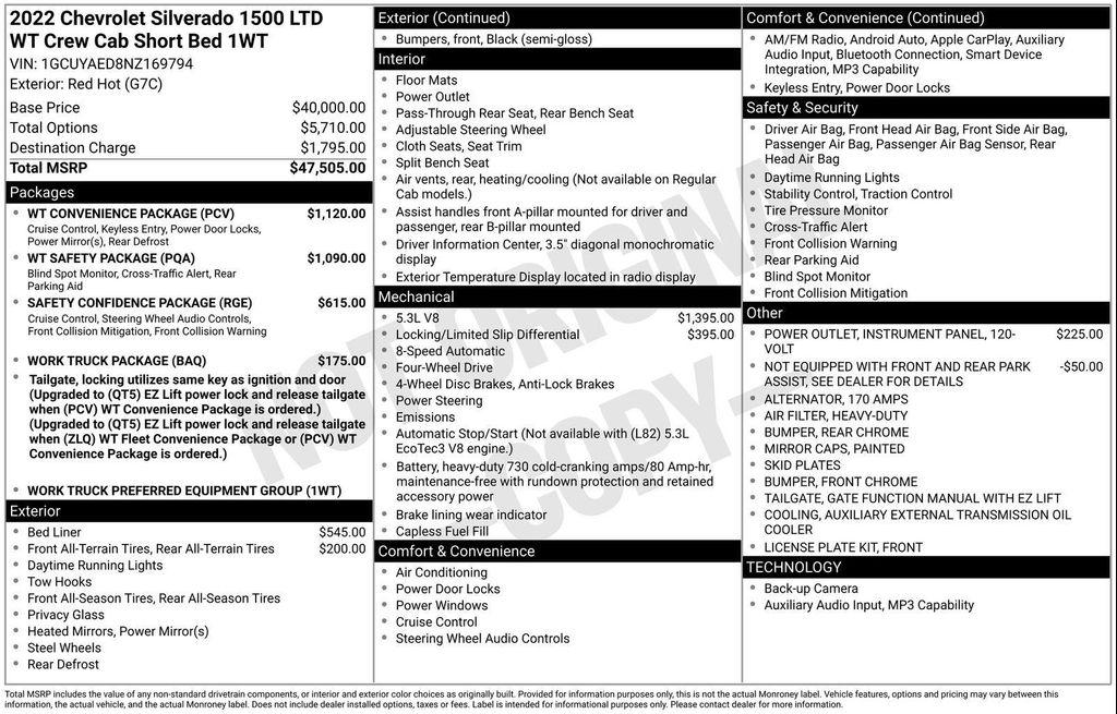 used 2022 Chevrolet Silverado 1500 car, priced at $31,288