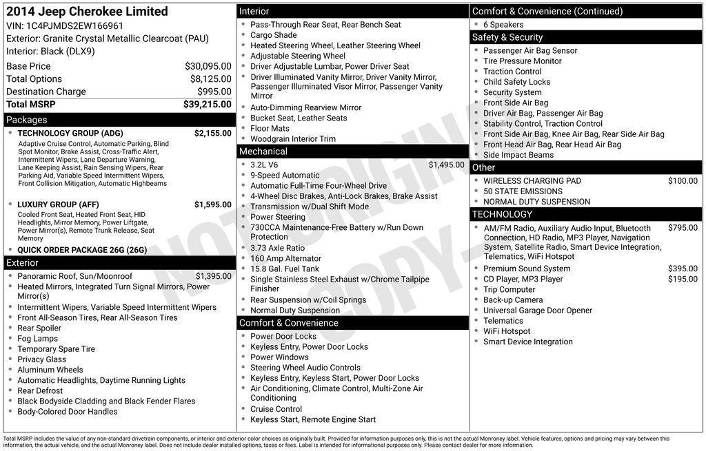 used 2014 Jeep Cherokee car, priced at $10,717