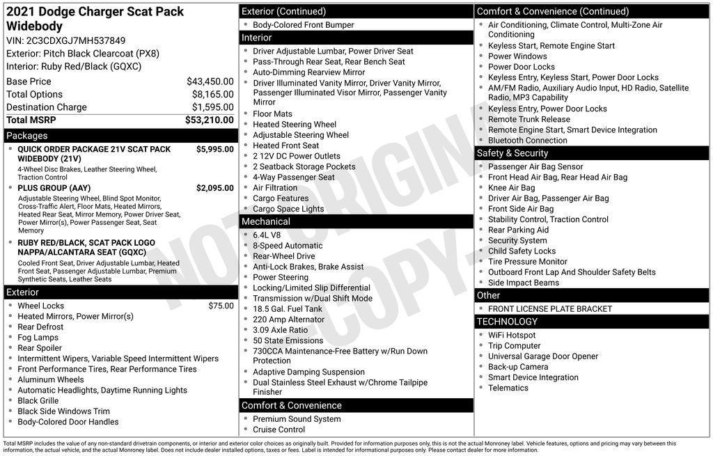 used 2021 Dodge Charger car, priced at $35,978