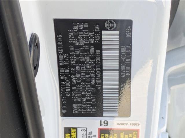 new 2026 Toyota Camry car, priced at $29,586