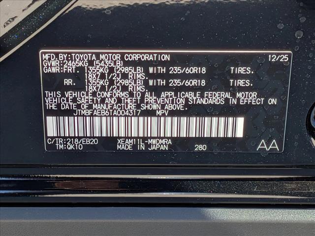 new 2026 Toyota bZ car, priced at $36,416