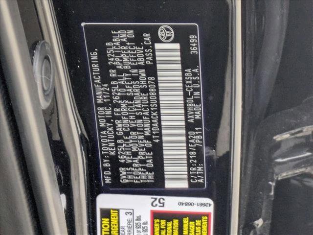 used 2025 Toyota Camry car, priced at $26,500