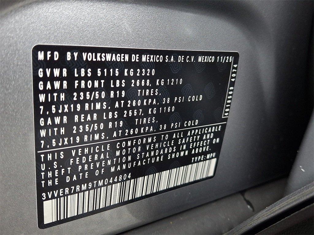 new 2026 Volkswagen Tiguan car, priced at $36,619