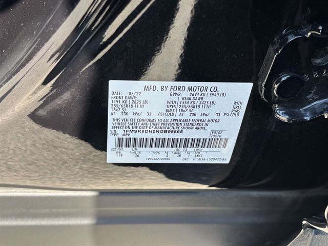 used 2022 Ford Explorer car, priced at $29,495