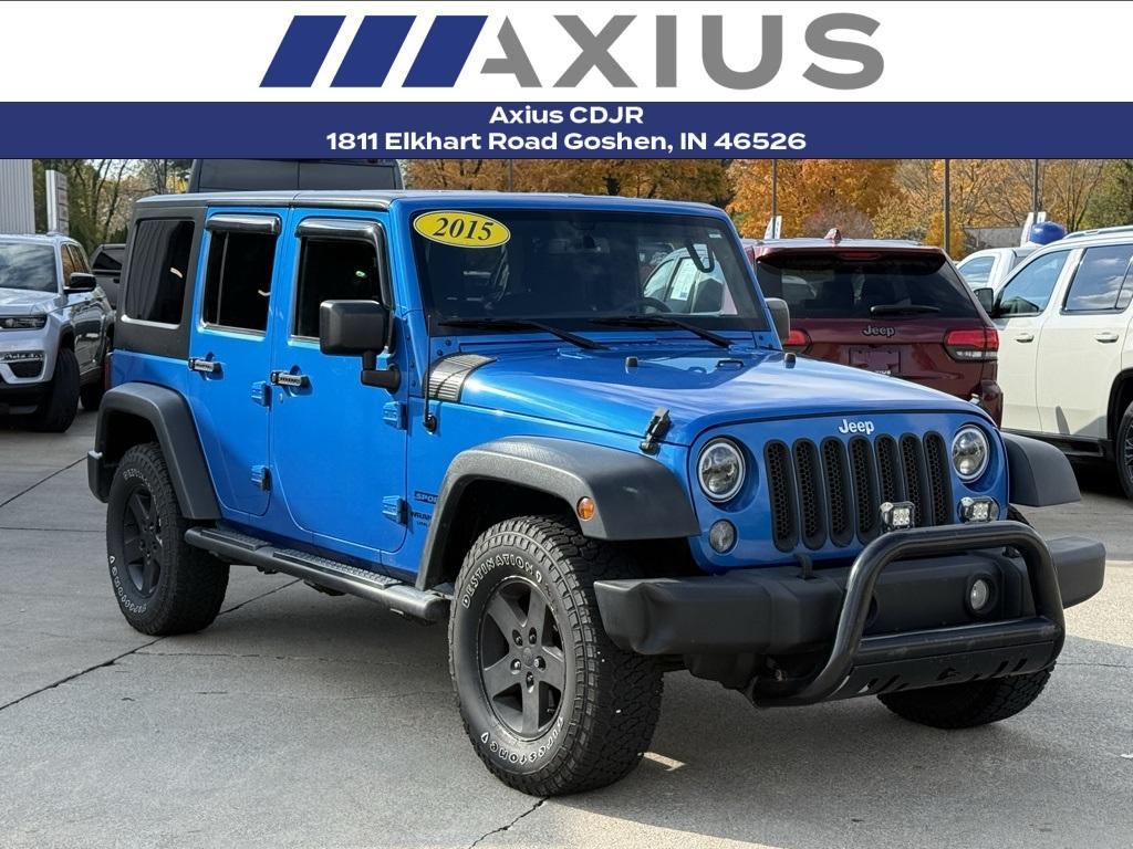 used 2015 Jeep Wrangler Unlimited car, priced at $14,554