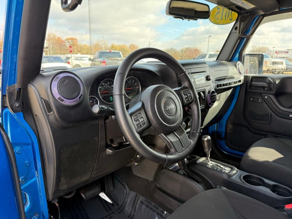 used 2015 Jeep Wrangler Unlimited car, priced at $14,554