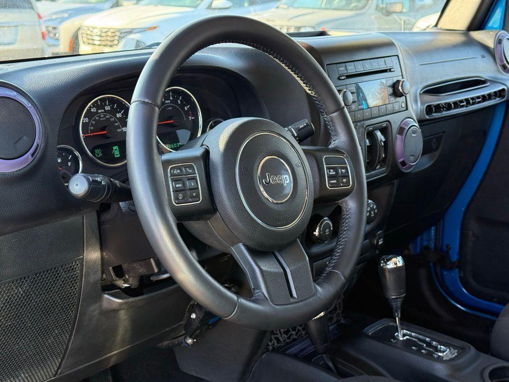 used 2015 Jeep Wrangler Unlimited car, priced at $15,229