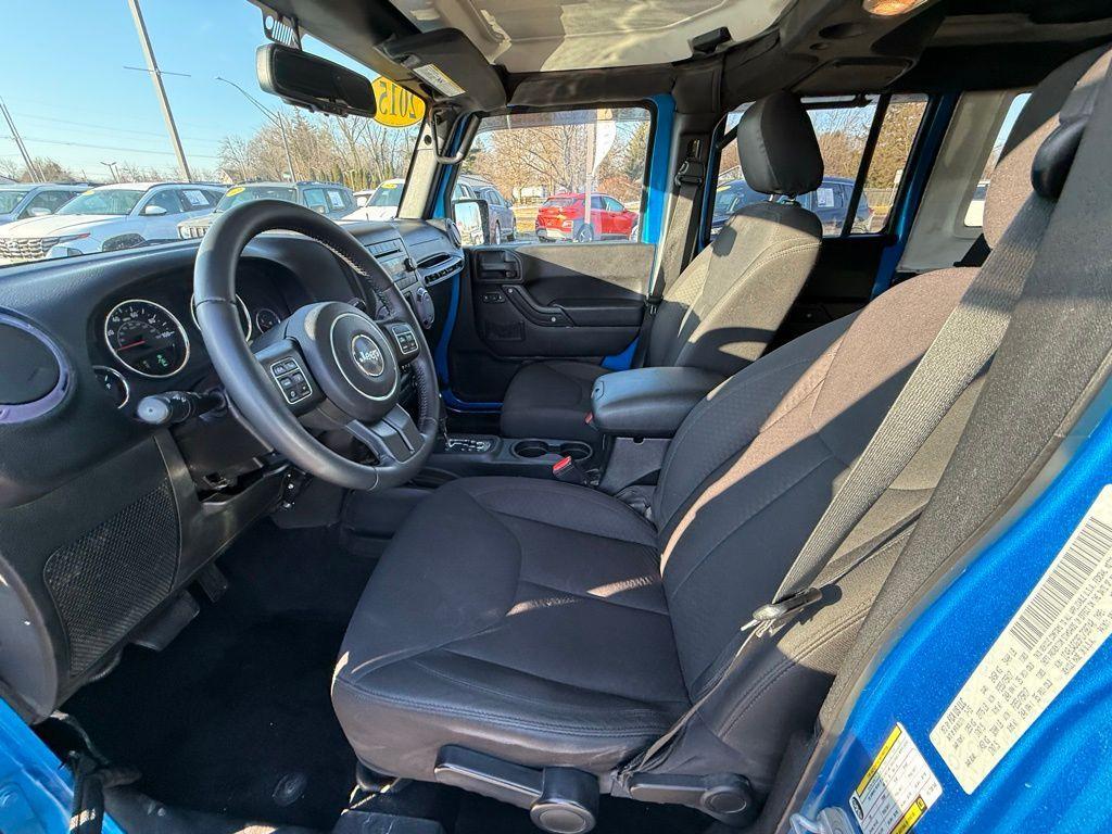 used 2015 Jeep Wrangler Unlimited car, priced at $15,229