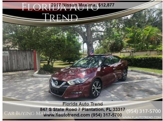 used 2017 Nissan Maxima car, priced at $11,995