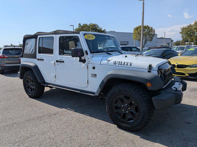 used 2016 Jeep Wrangler Unlimited car, priced at $12,491
