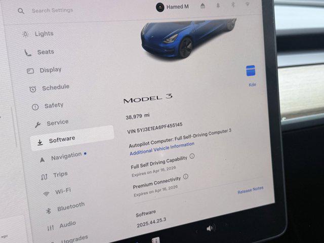 used 2023 Tesla Model 3 car, priced at $23,750