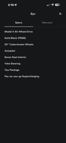 used 2023 Tesla Model X car, priced at $53,900