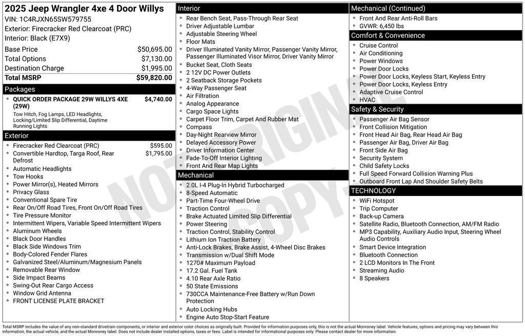 used 2025 Jeep Wrangler 4xe car, priced at $30,789
